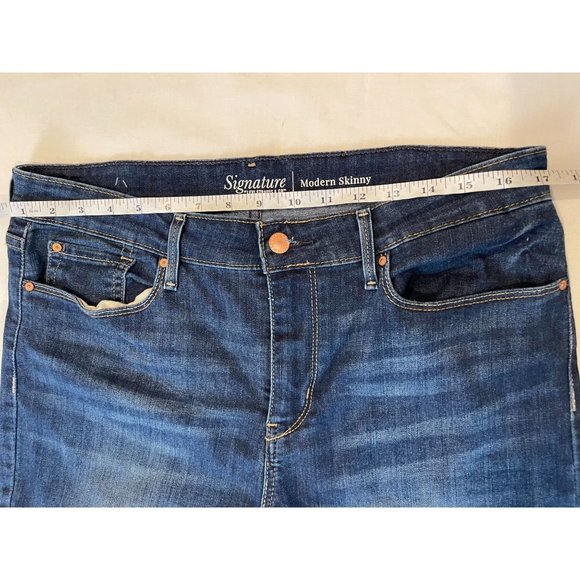 Signature By Levi Strauss & Co Women's Jeans Modern Skinny High Rise Blue SZ W32 - Picture 3 of 10